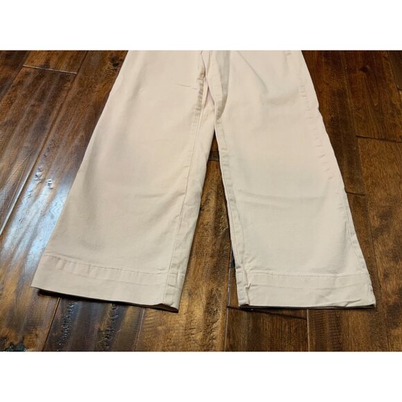Marine Layer Peach Slim Wide Leg Crop Denim Jeans, Size 4, NWT! - Picture 3 of 8